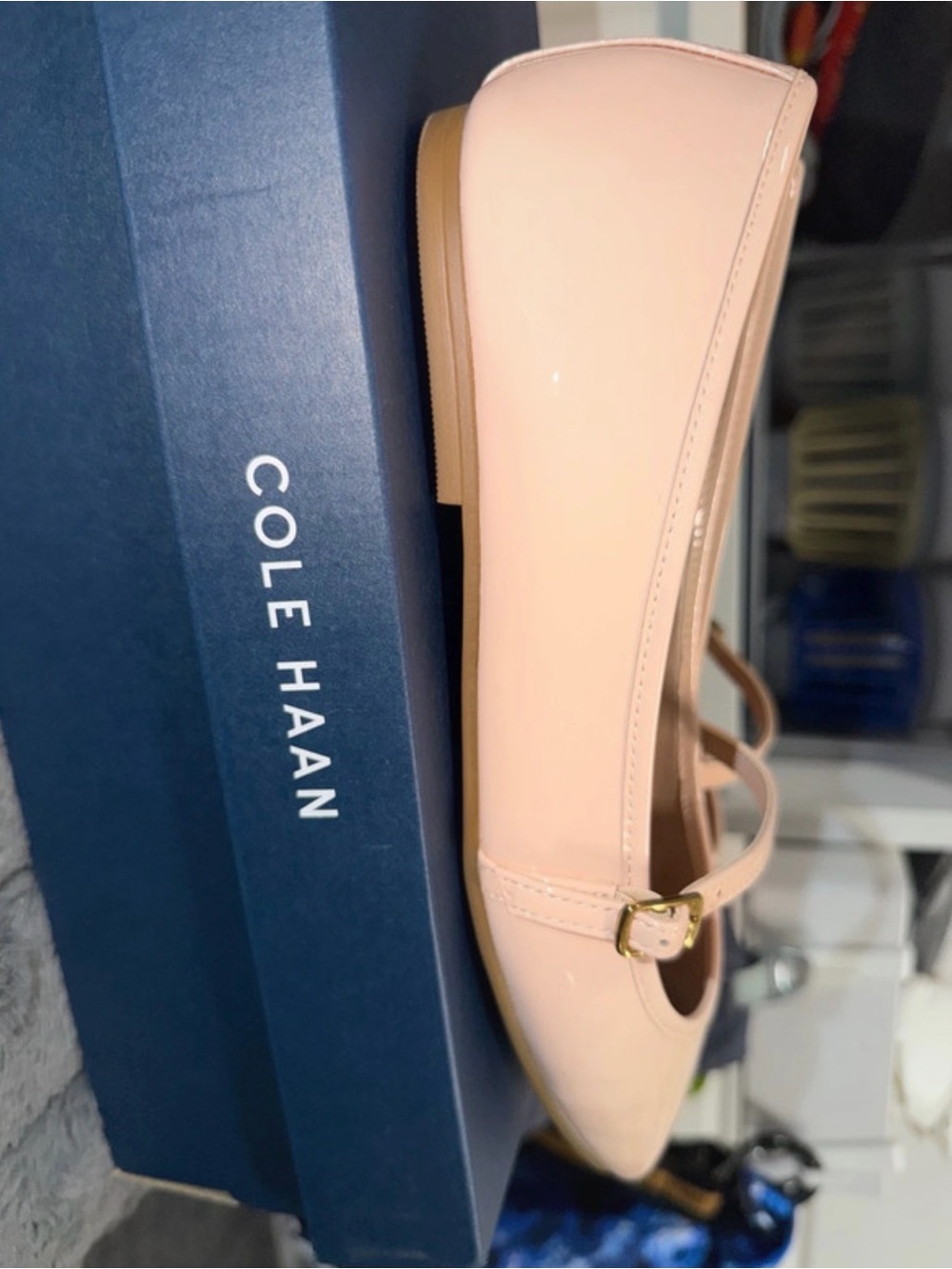 Cole Haan Pink Patent Mary Jane Flats 7.5 - Picture 5 of 10